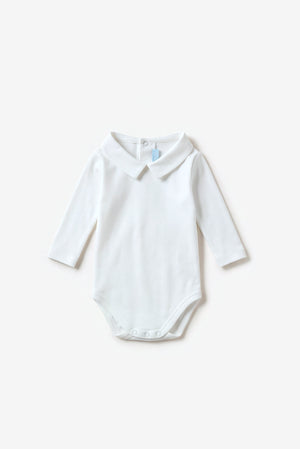 Baby bodysuit pointed collar