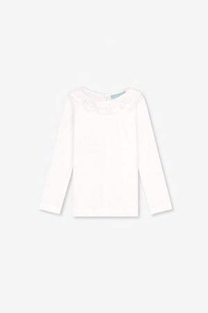 Hampton top white Pierrot lace collar