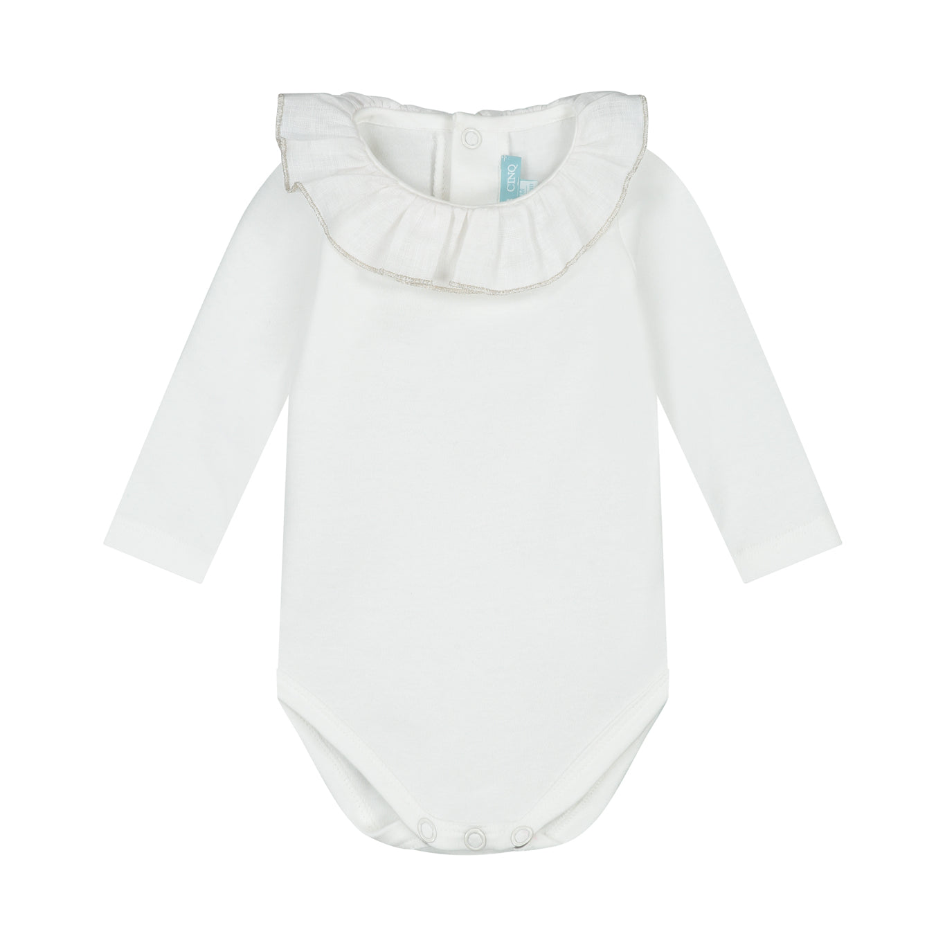Baby bodysuit silver babylock collar