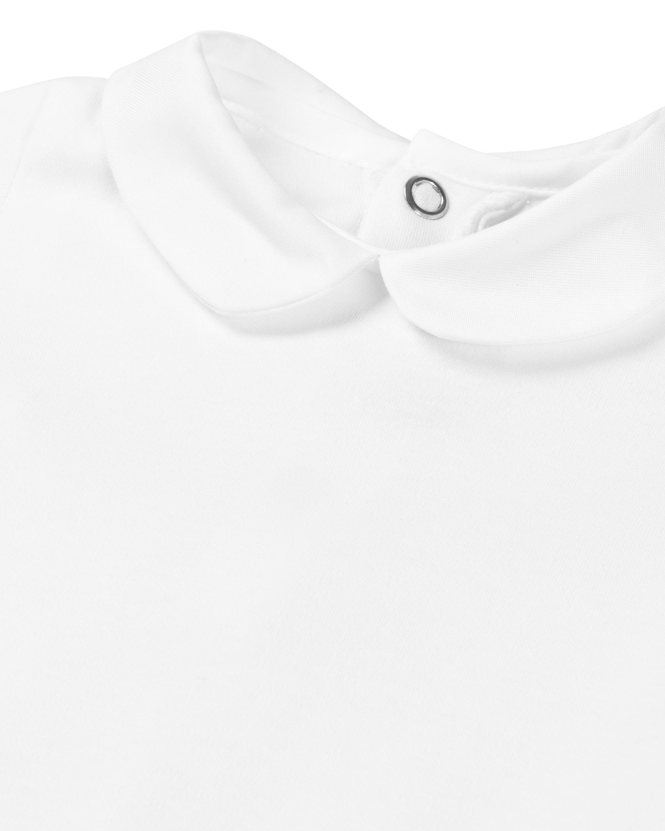 Baby bodysuit Peter Pan collar short sleeve