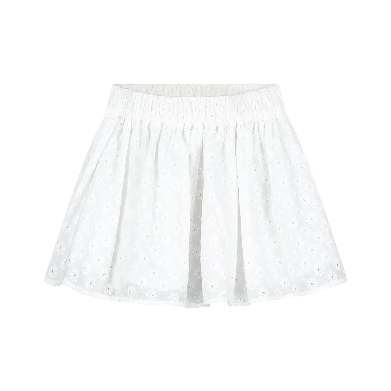 Witte rok van broderie