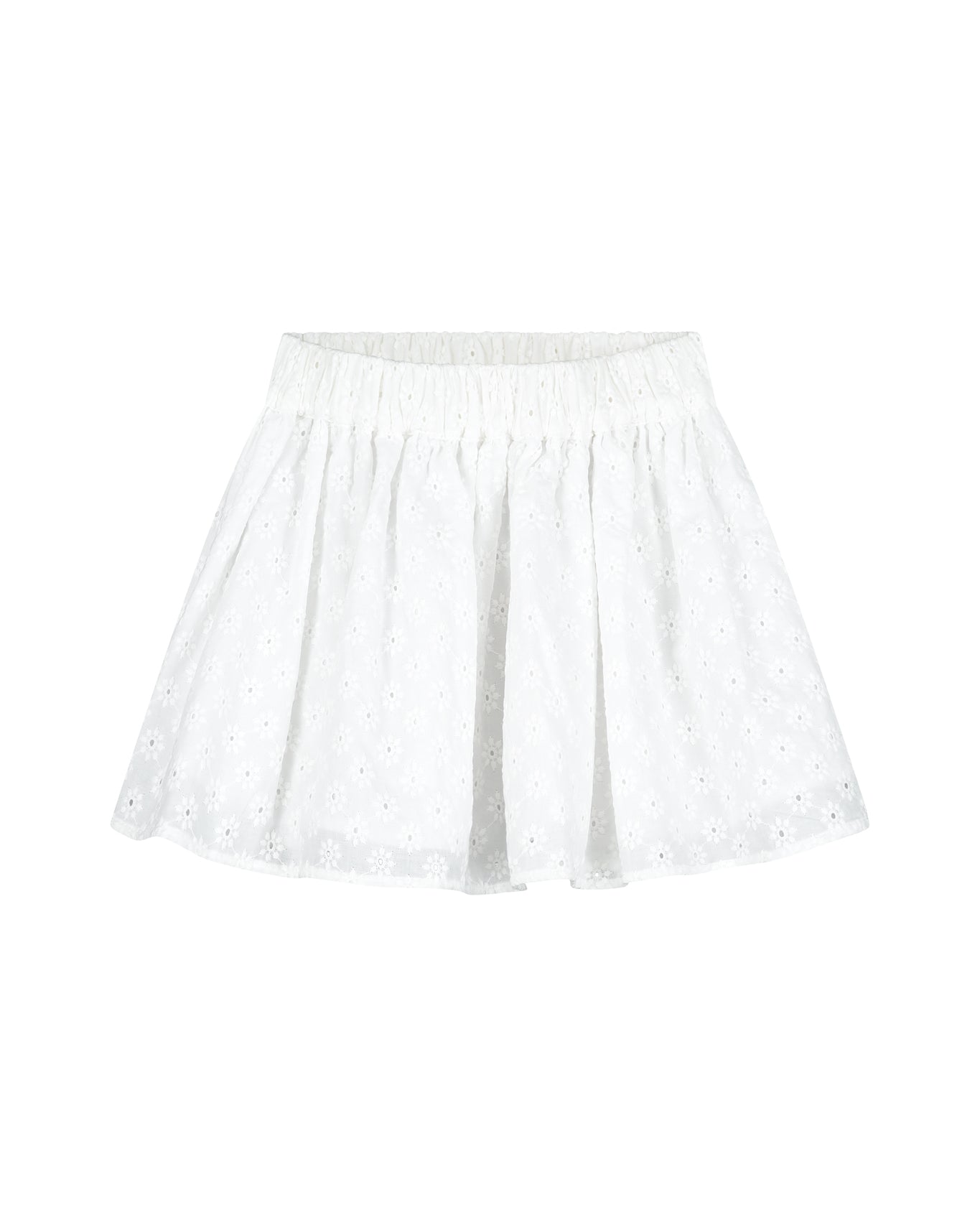White skirt broderie