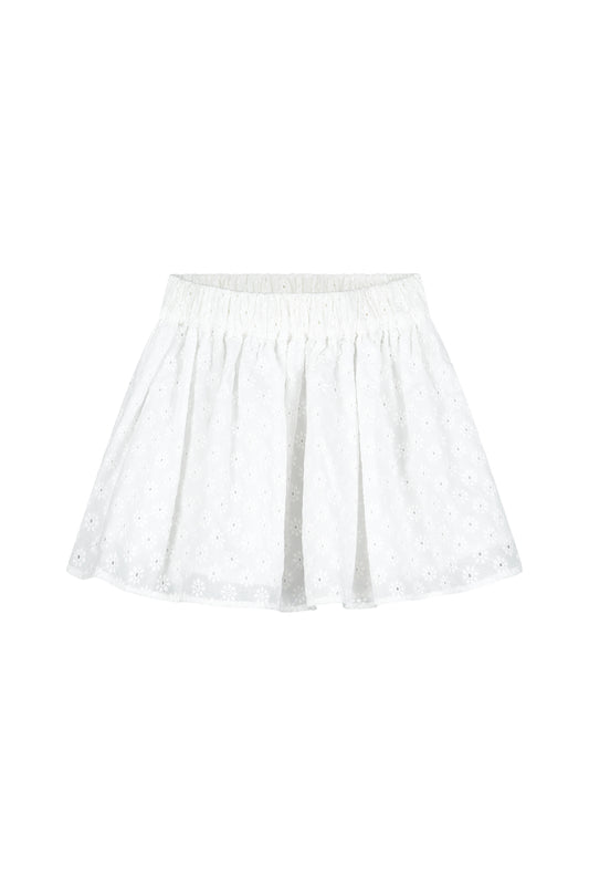 White skirt broderie