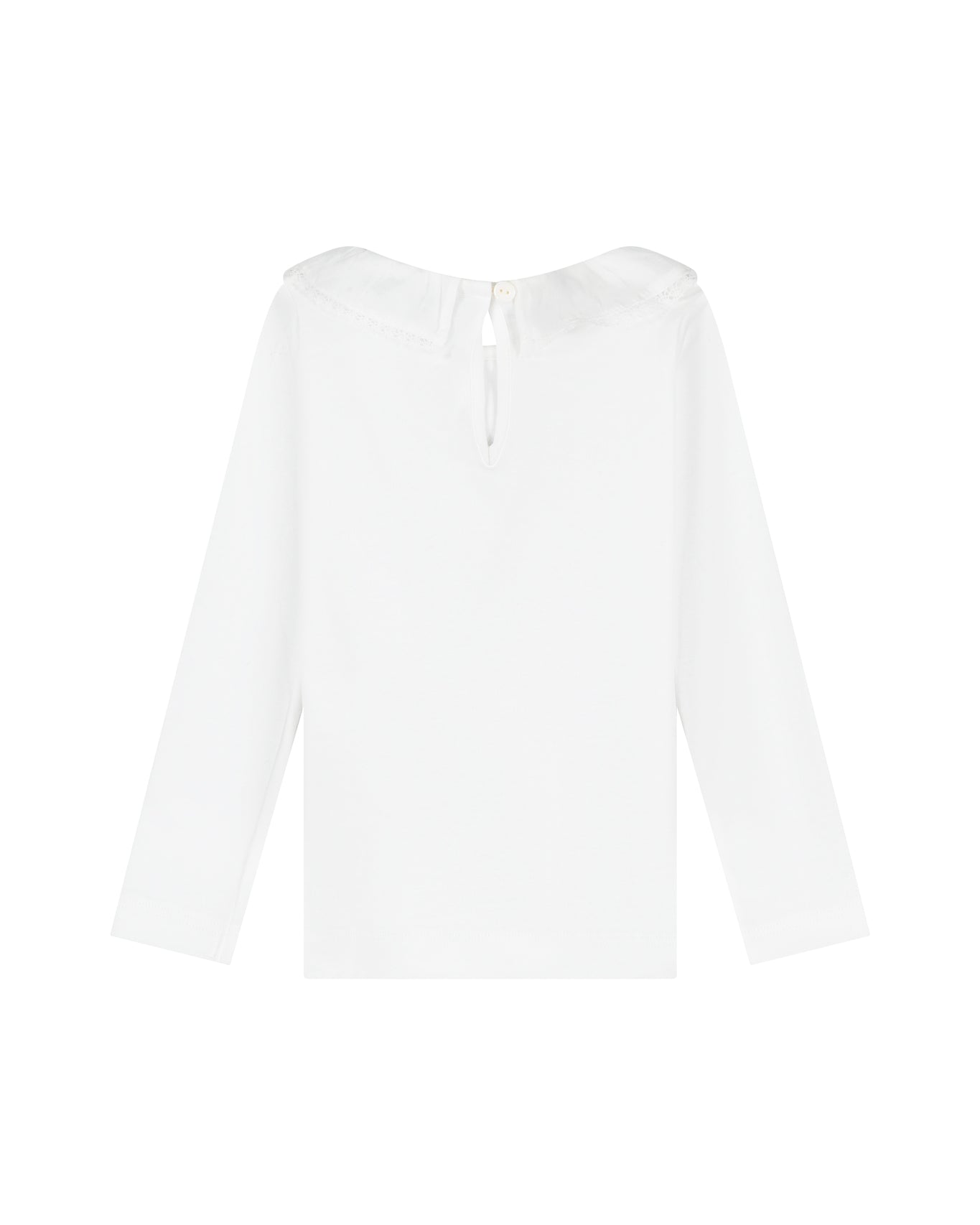 Hampton top white Pierrot lace collar