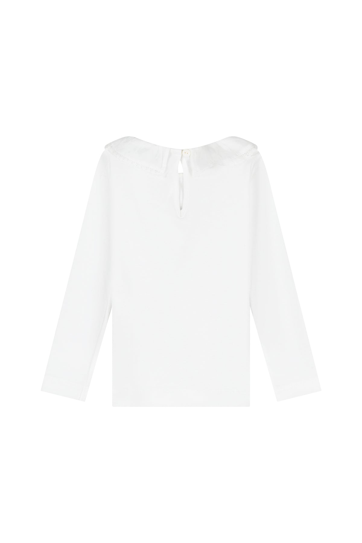 Hampton top white Pierrot lace collar