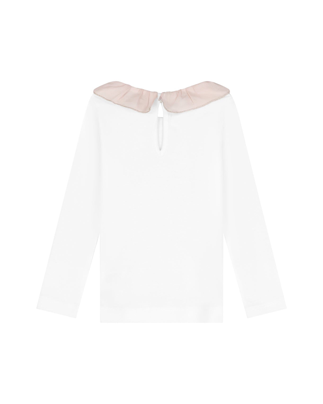 Hampton top pink Pierrot collar
