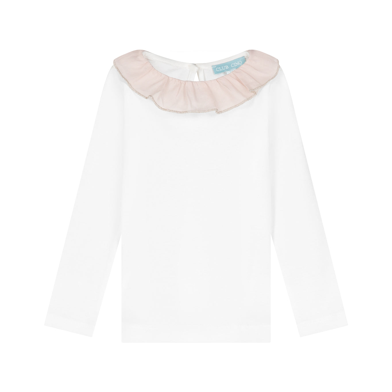 Hampton top pink Pierrot collar