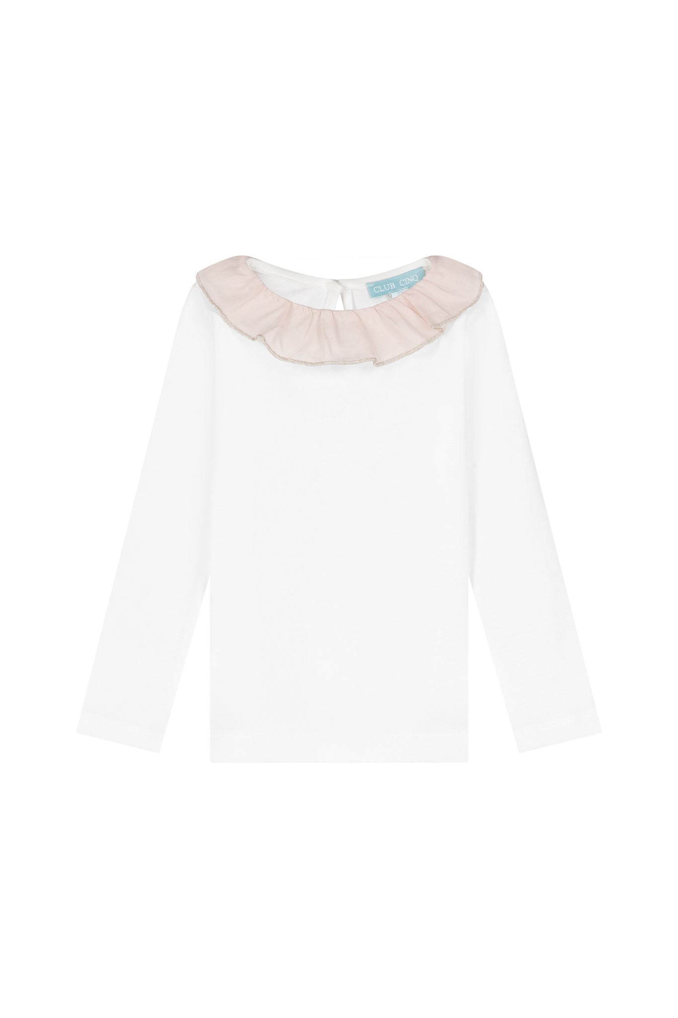 Hampton top pink Pierrot collar