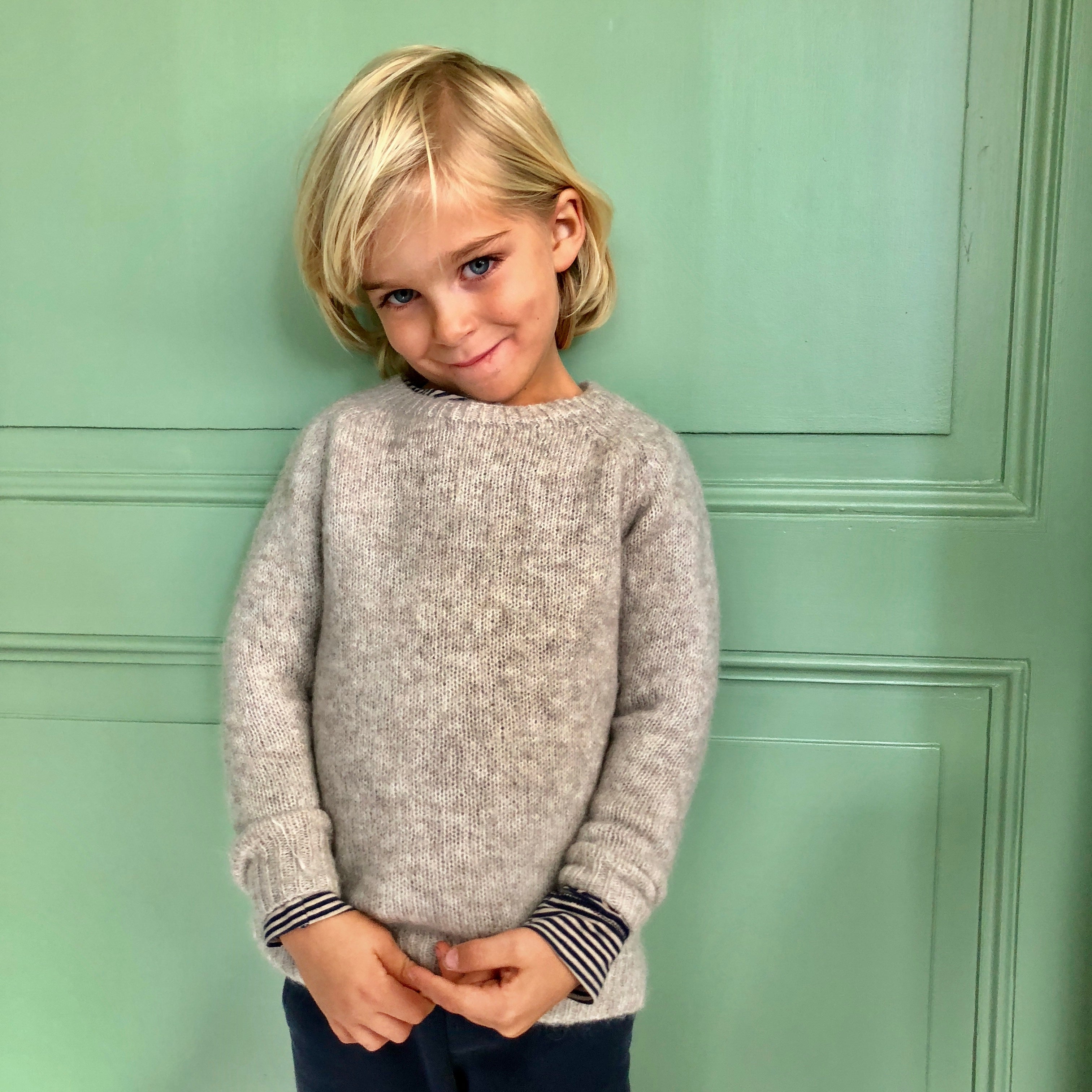 Wool sweater beige