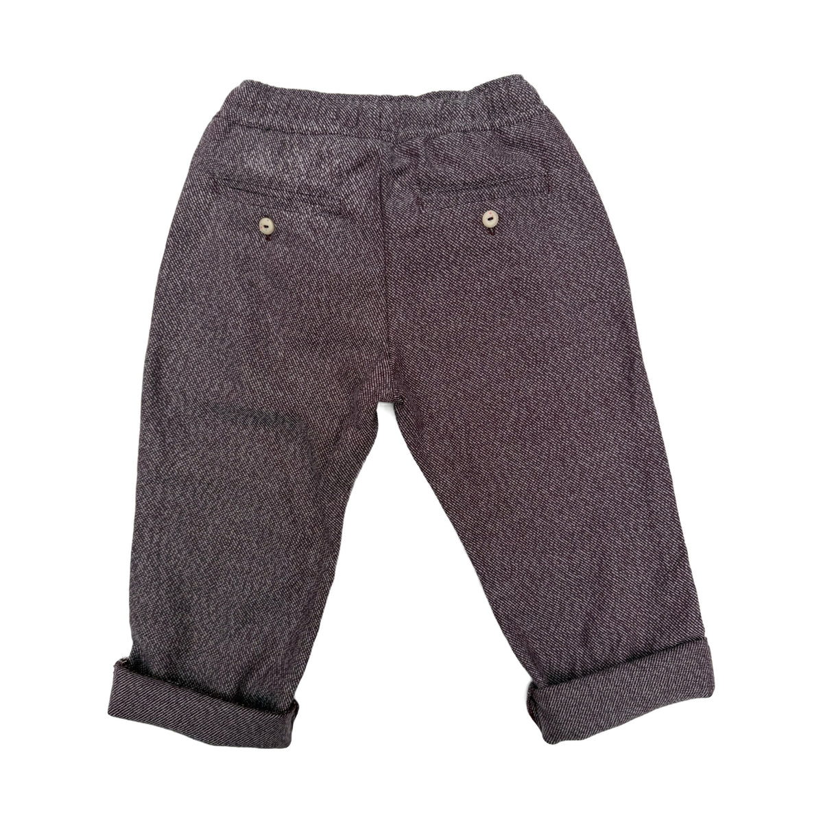 James' trousers burgundy