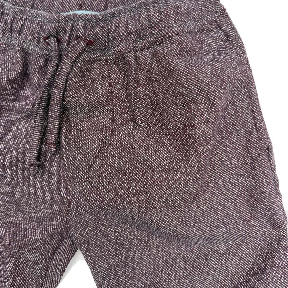 James' trousers burgundy