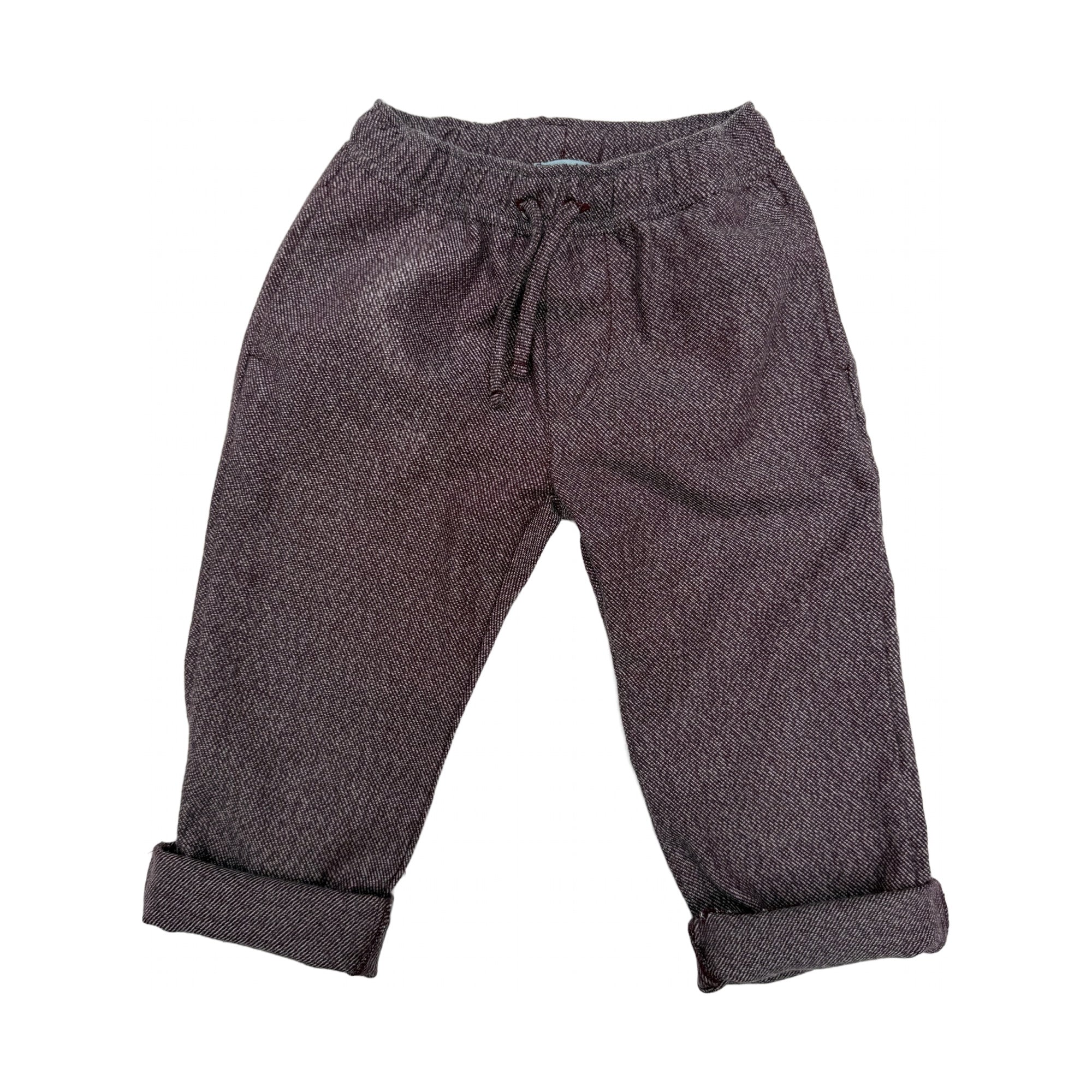 James' trousers burgundy