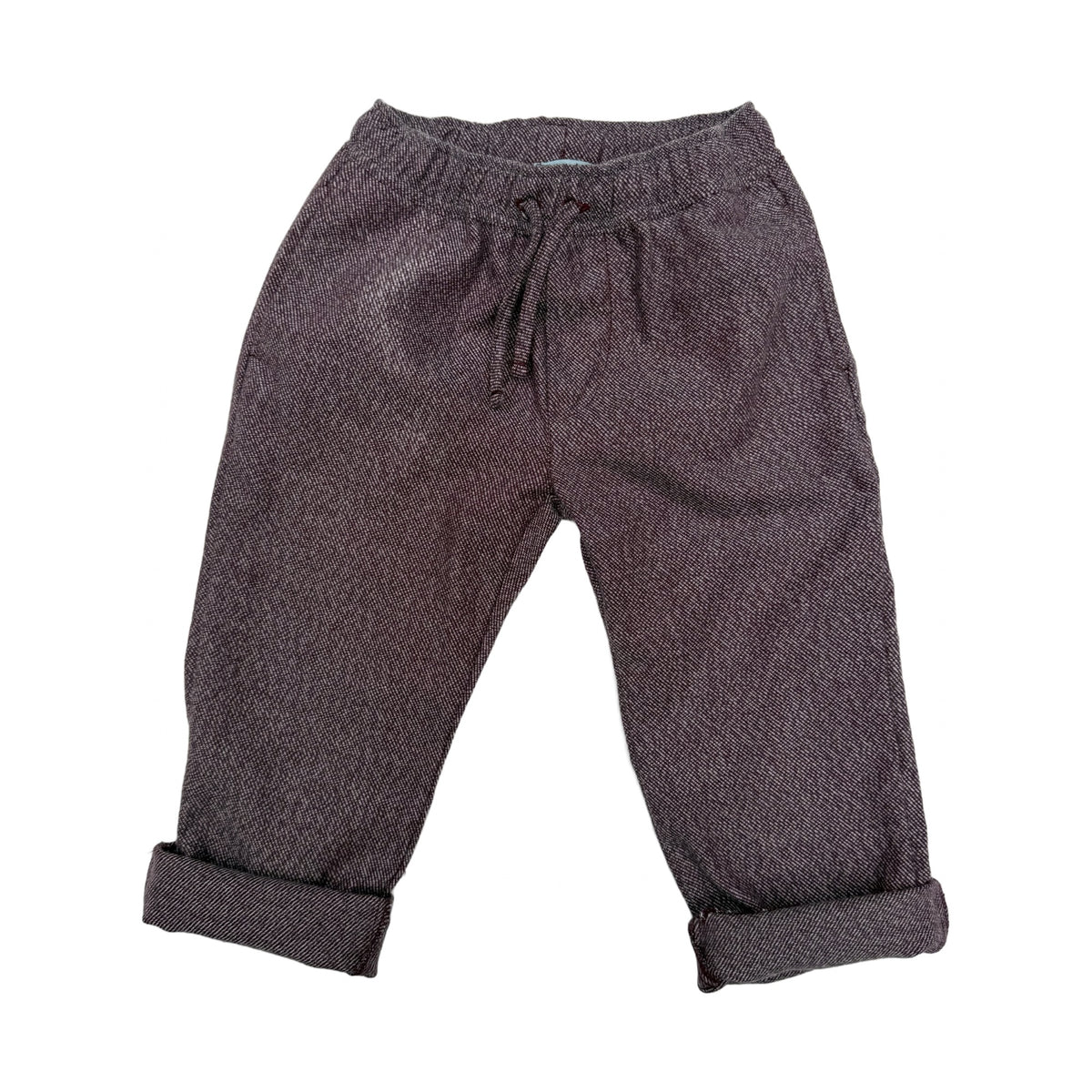 James' trousers burgundy