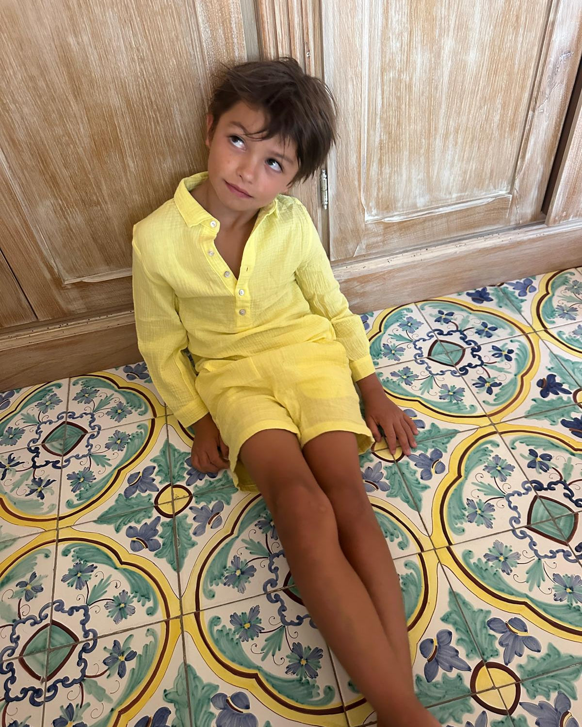 Lisbon shirt soft lemon