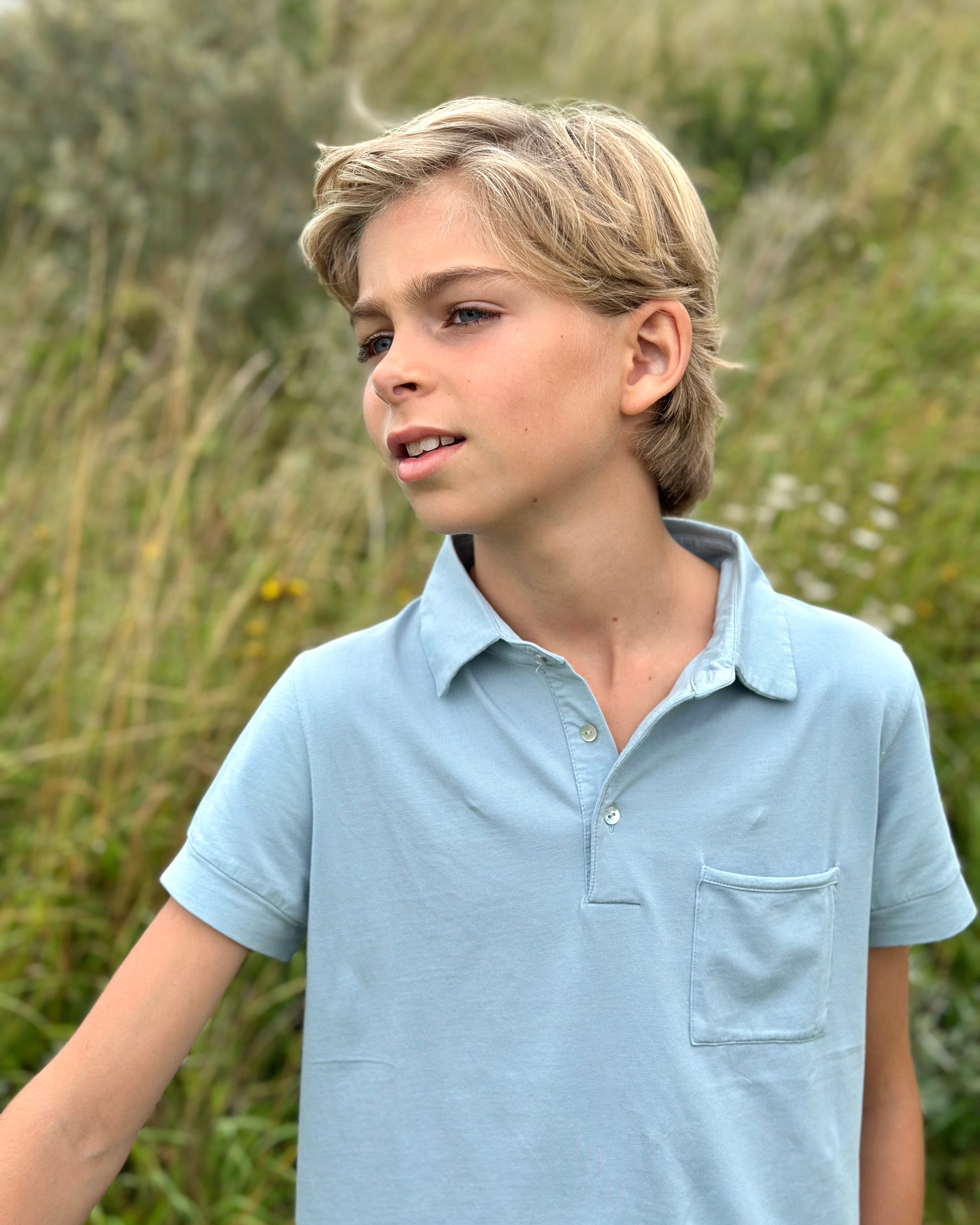 Poloshirt Rome Blue Grey