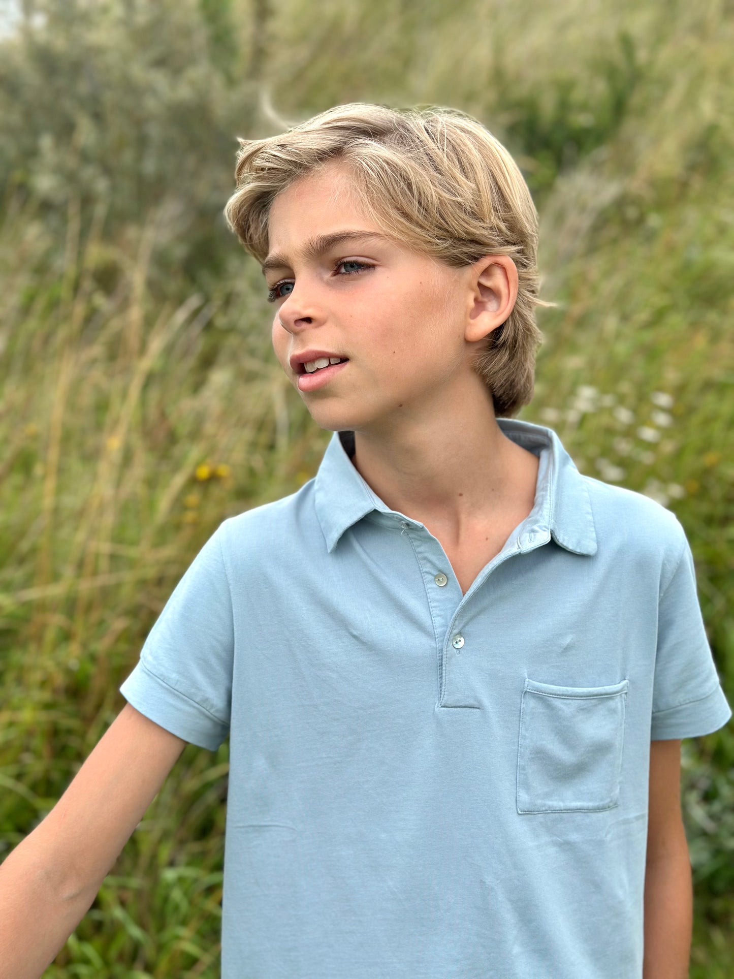 Poloshirt Rome Blue Grey