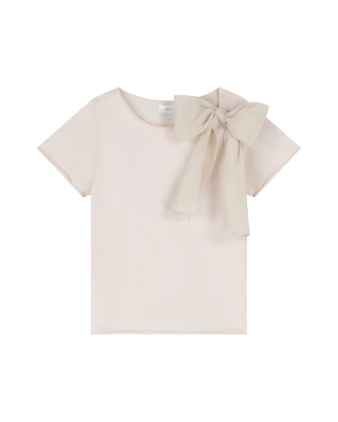 Tremezzo top light pink bow ss
