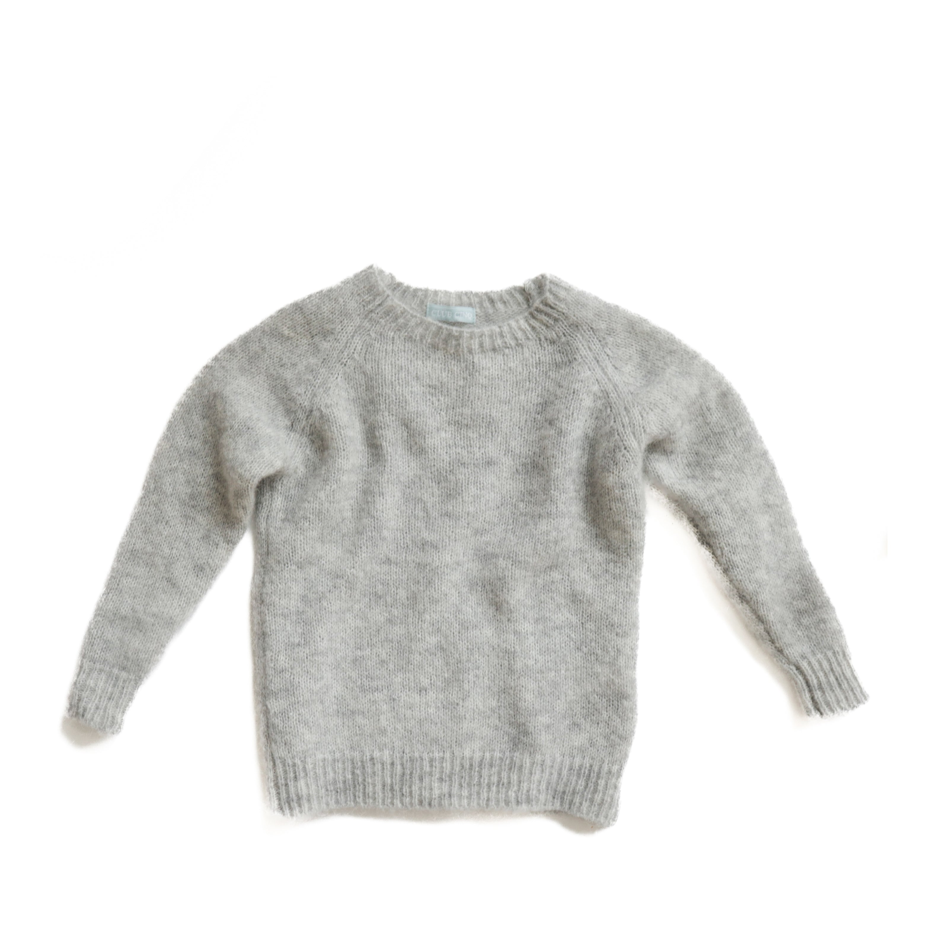 Wool sweater heather grey