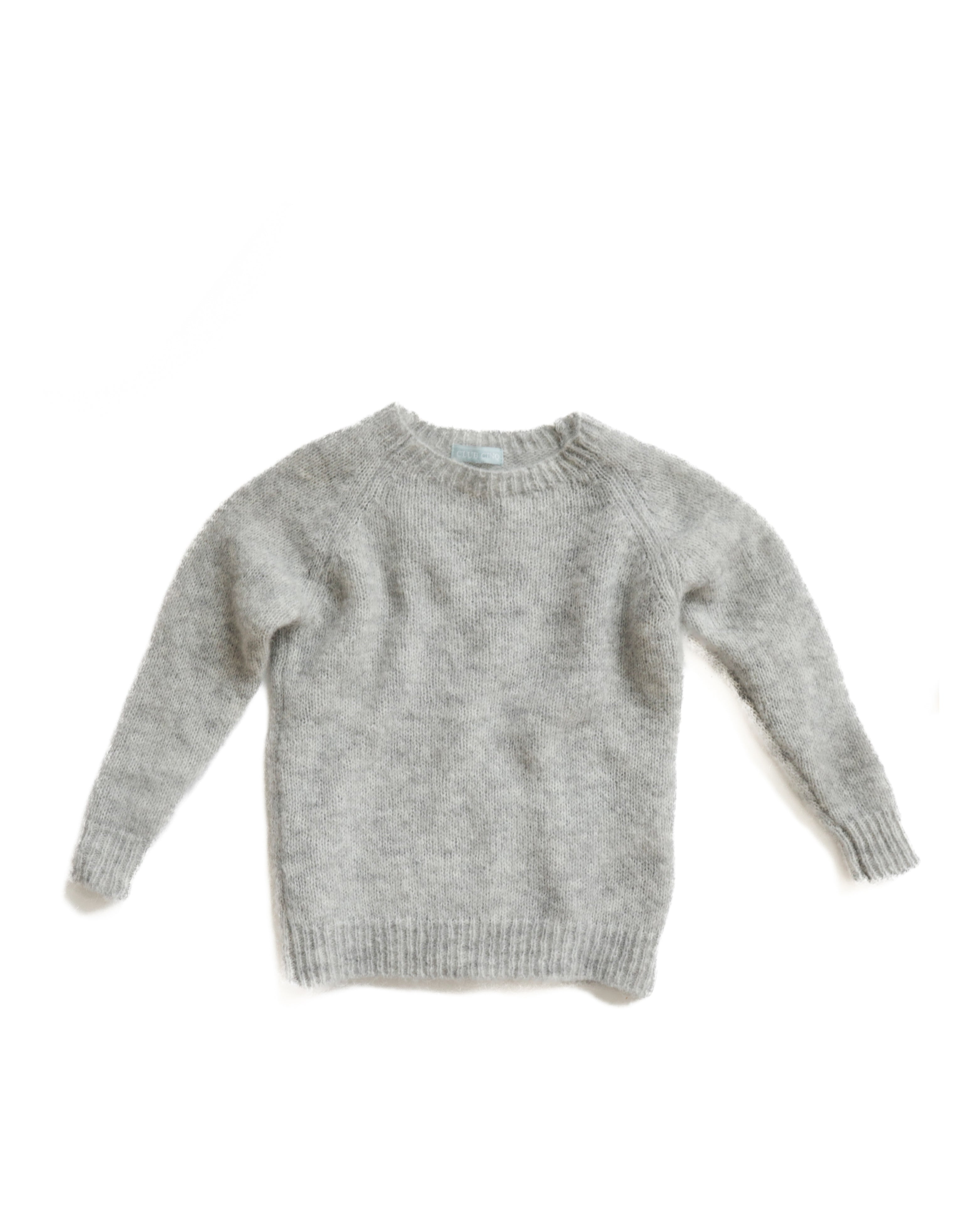Wool sweater heather grey