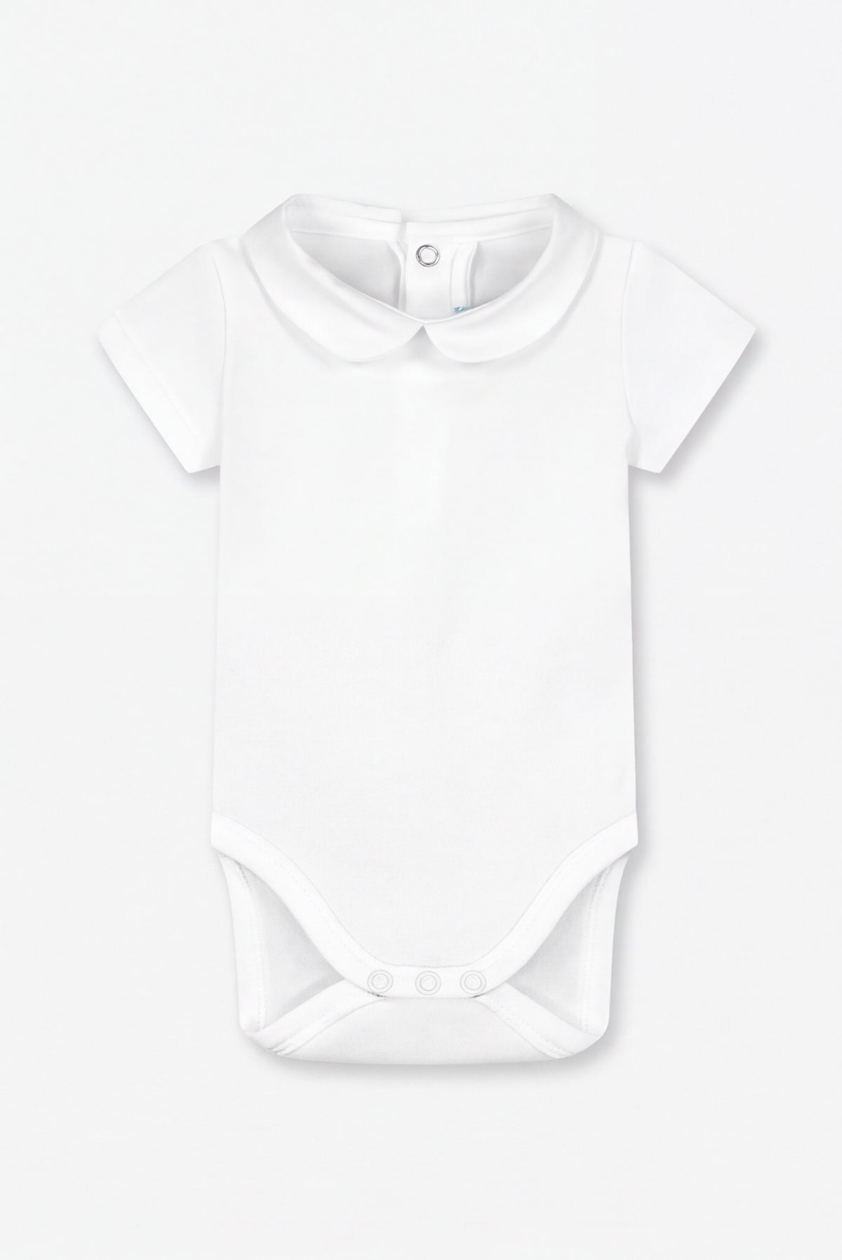 Baby bodysuit Peter Pan collar short sleeve