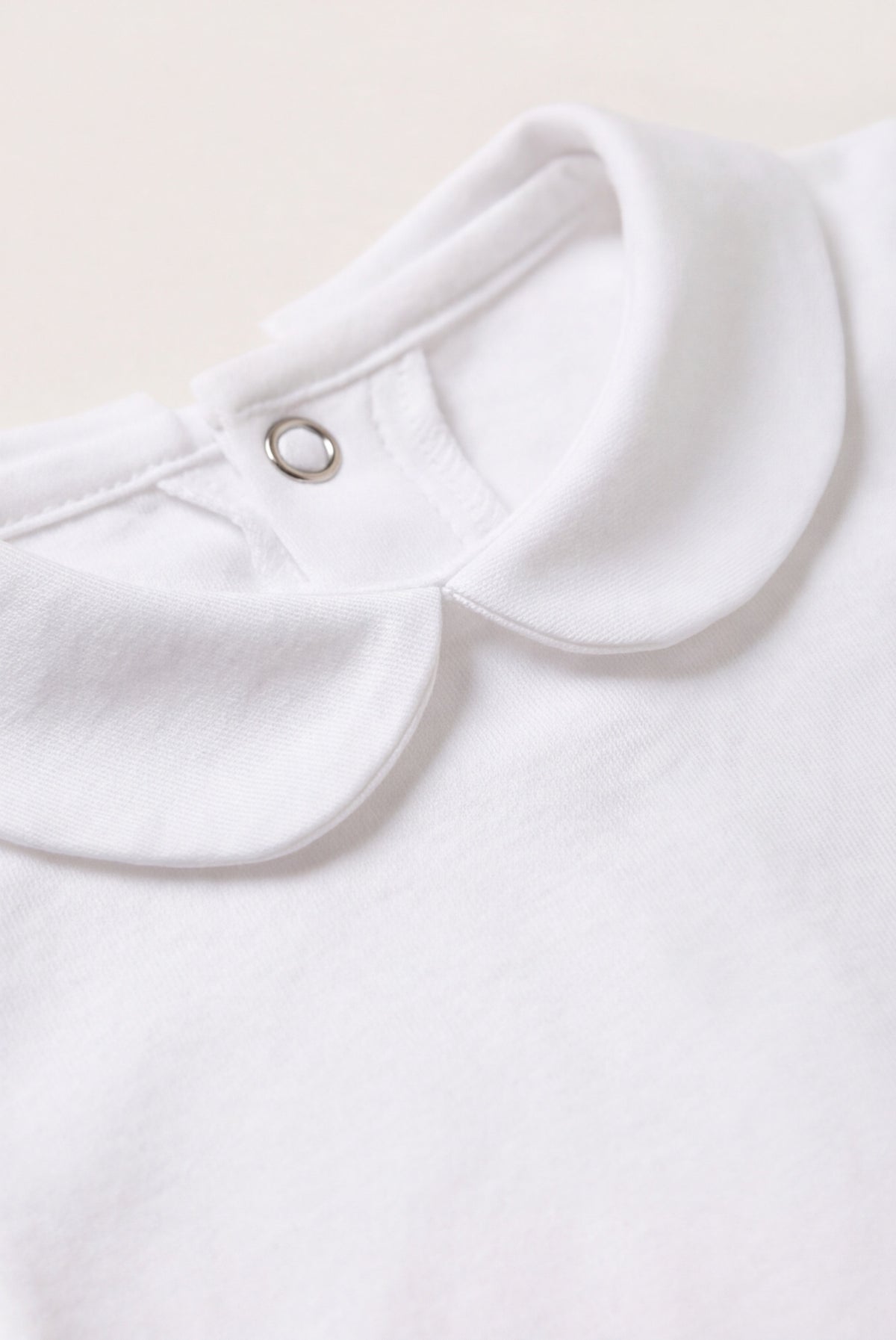 Baby bodysuit Peter Pan collar short sleeve