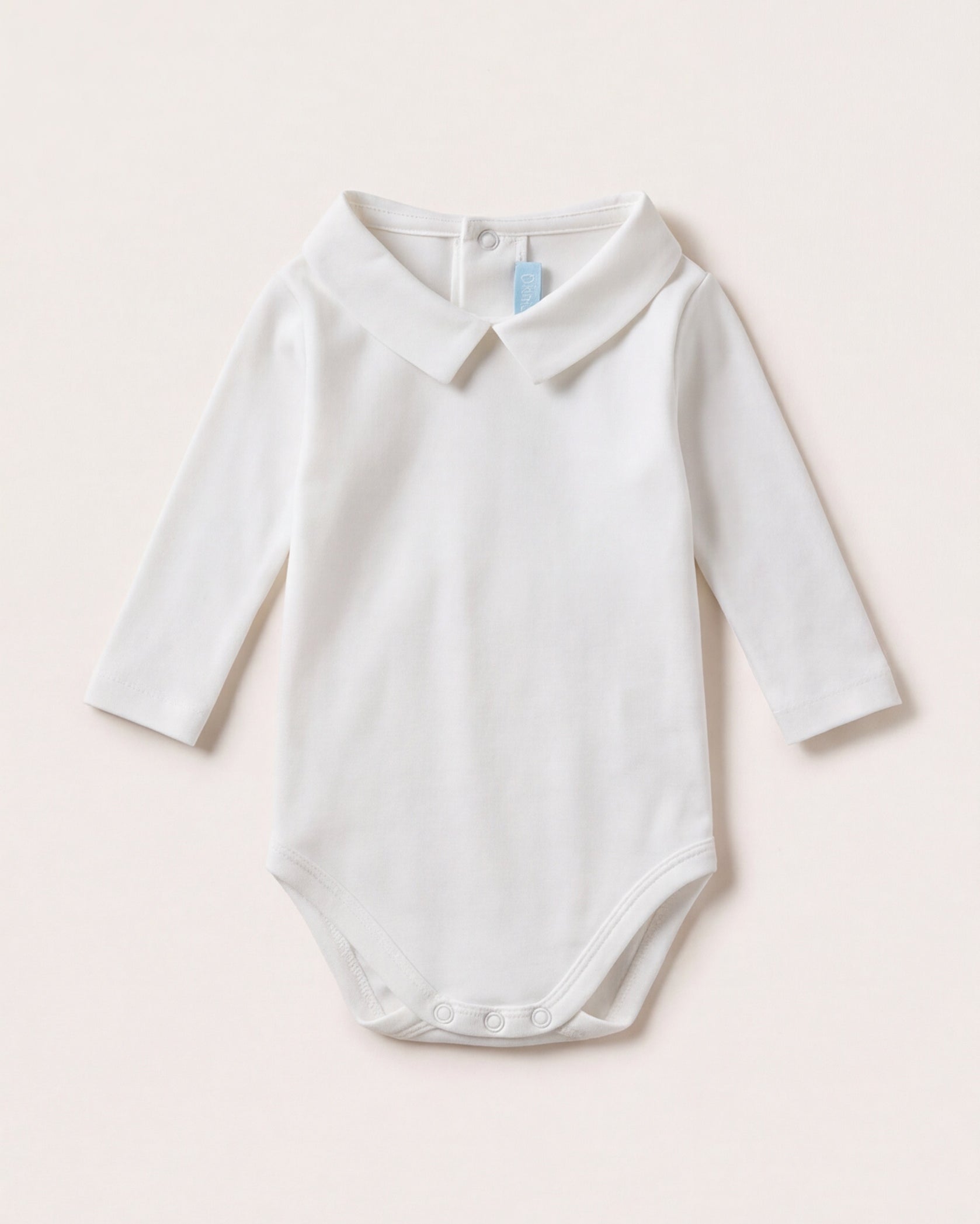 Babyromper met puntkraag