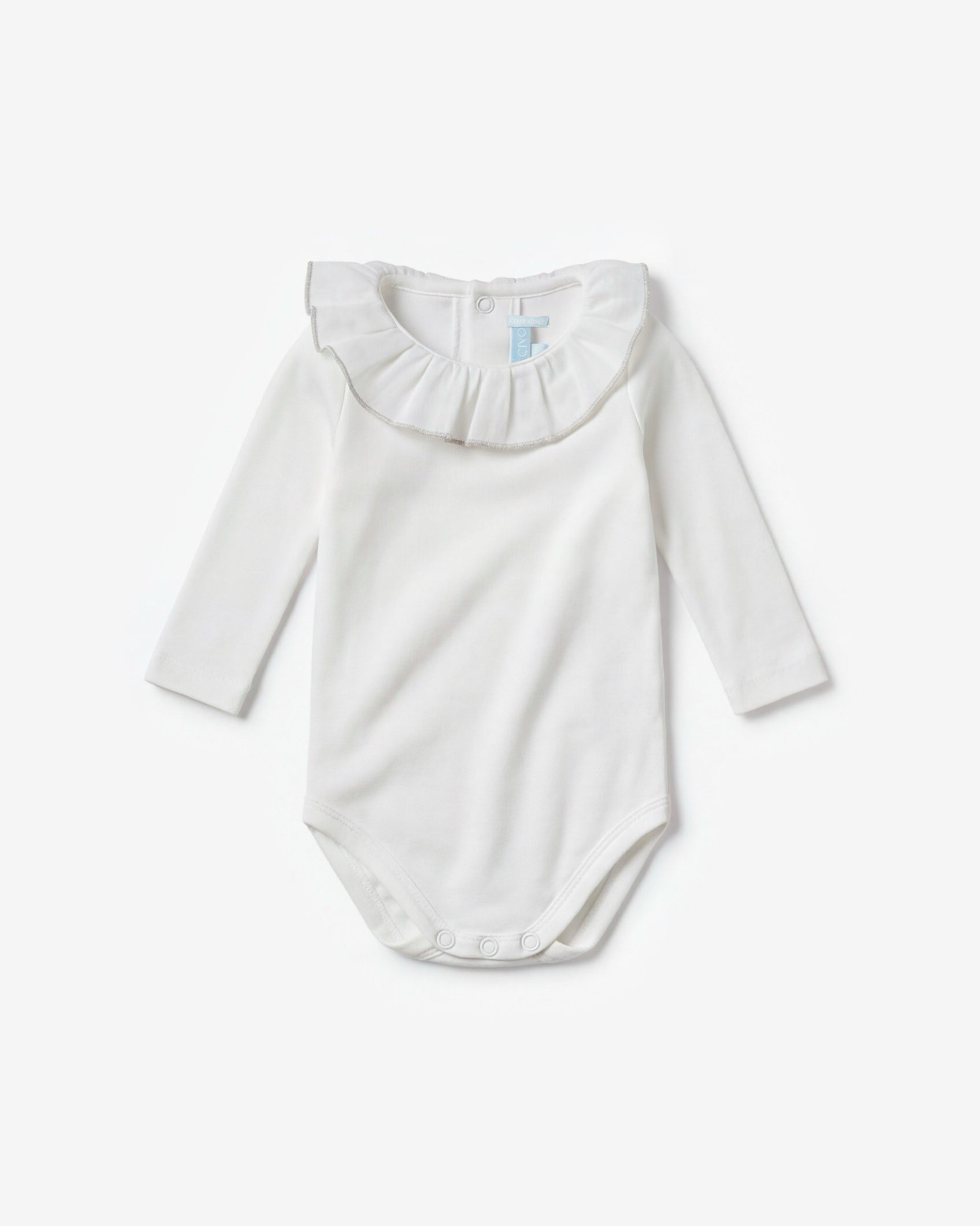 Baby bodysuit silver babylock collar