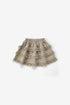 Bahia skirt ruffle, flat lay on a light grey background | Club Cinq
