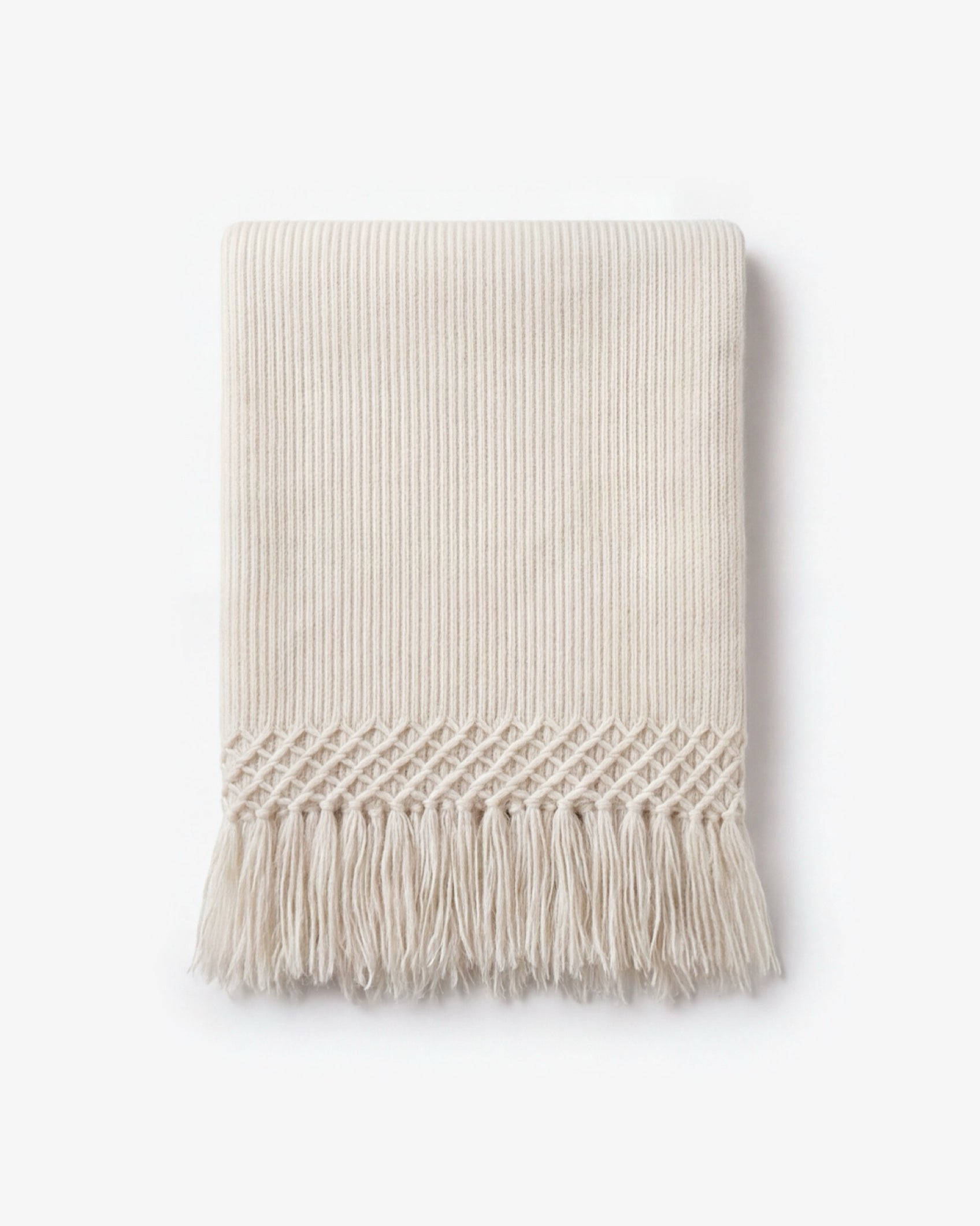 Blanket baby alpaca off white