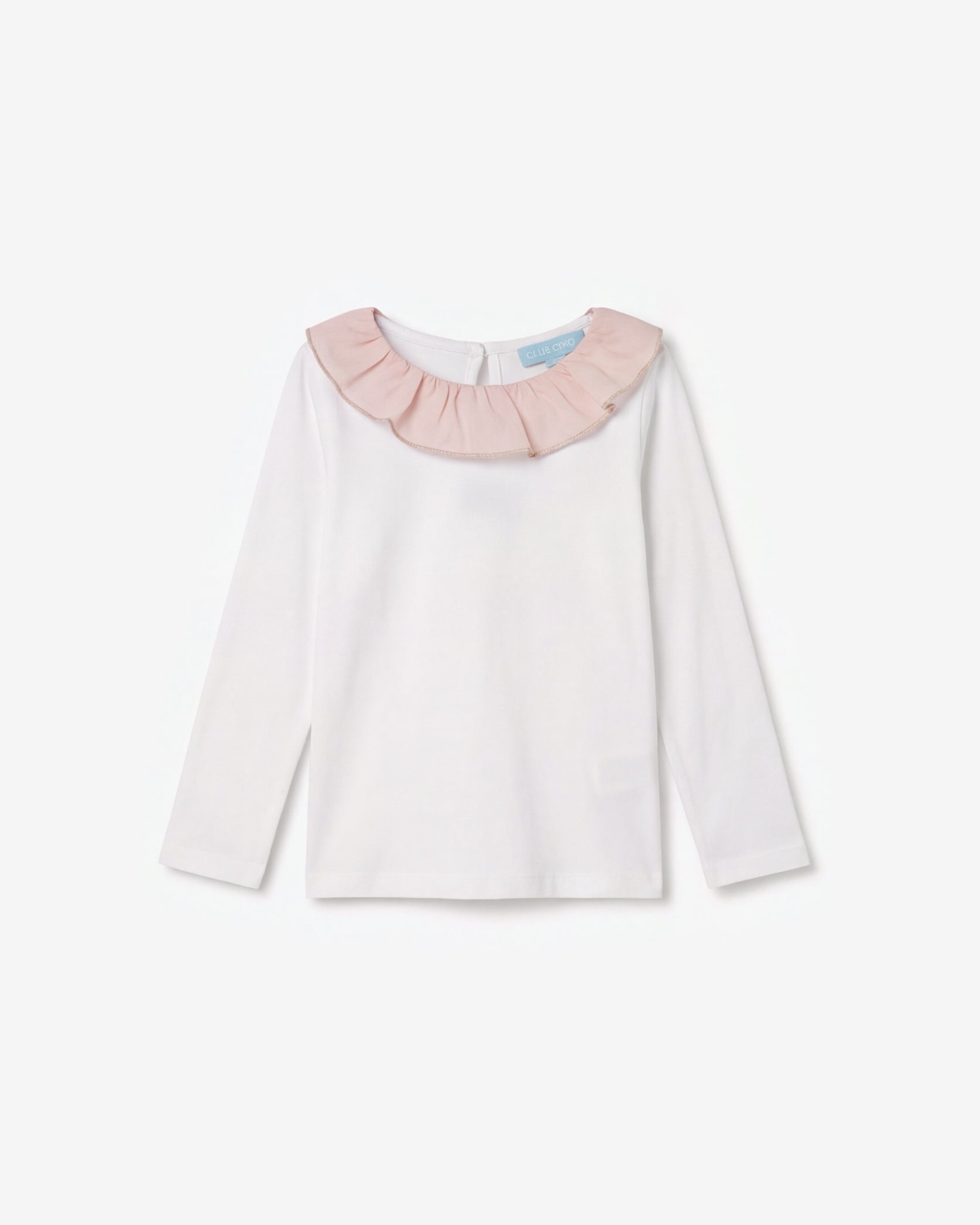 Hampton top pink Pierrot collar