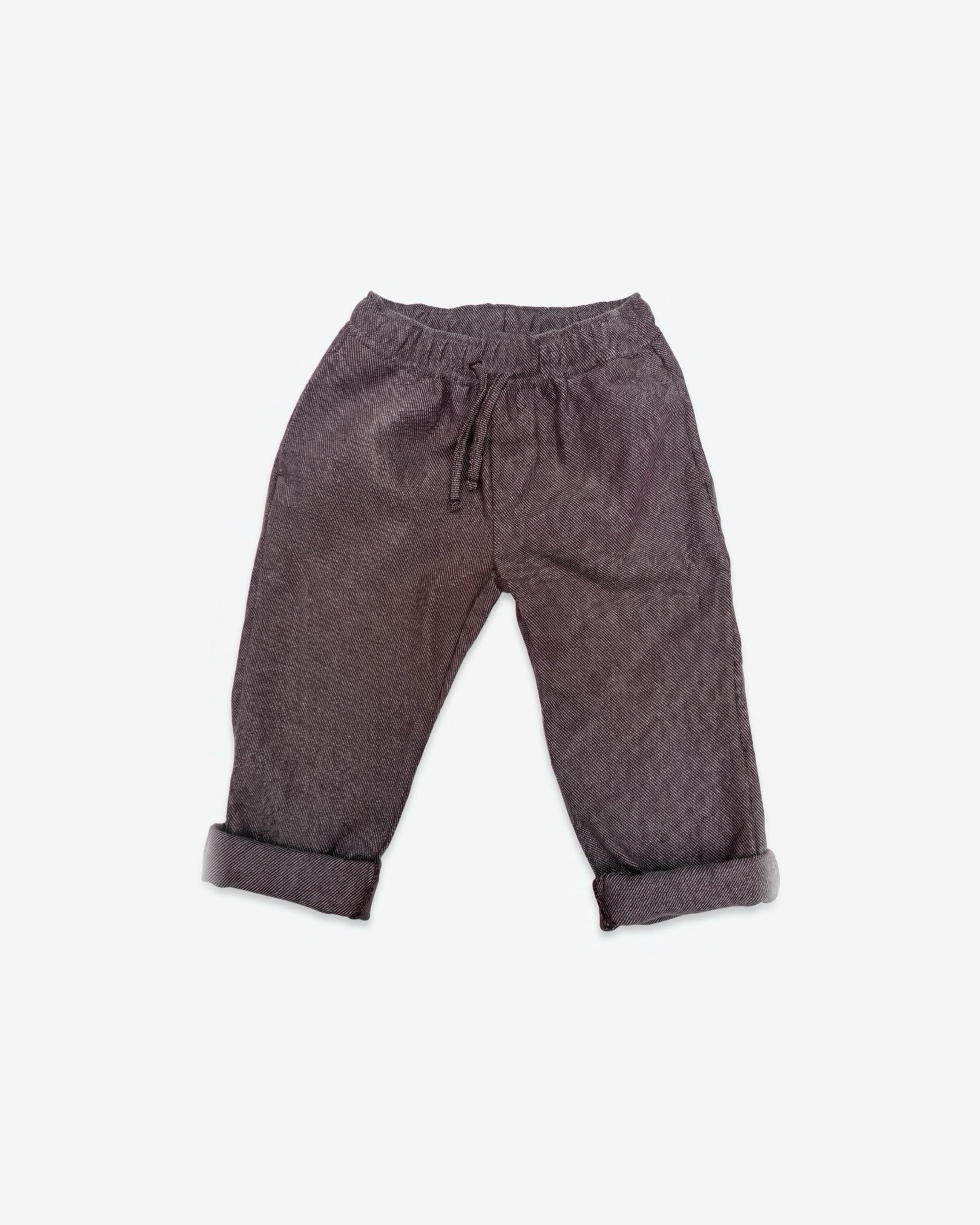 James' trousers burgundy