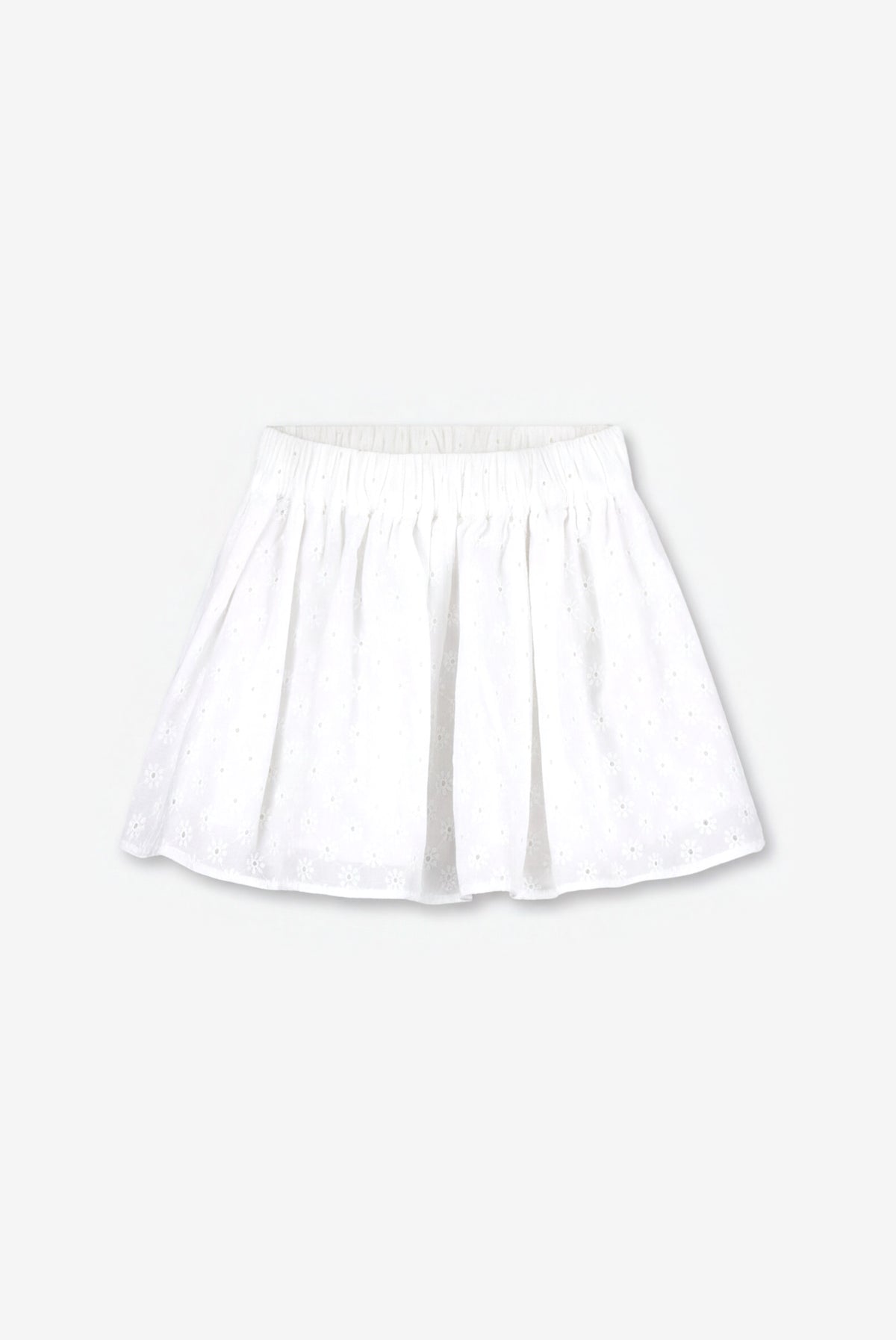 White skirt broderie