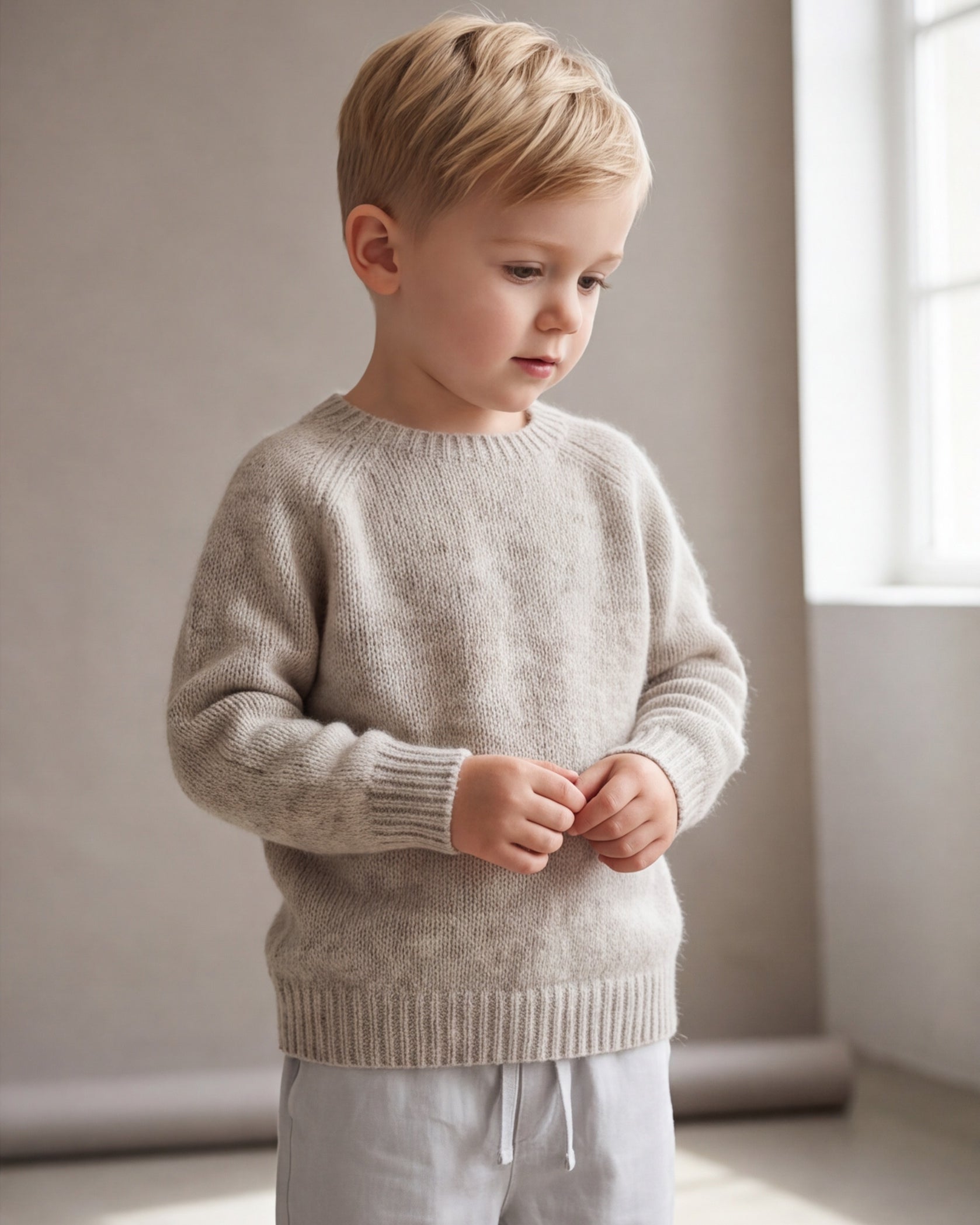 Wool sweater beige