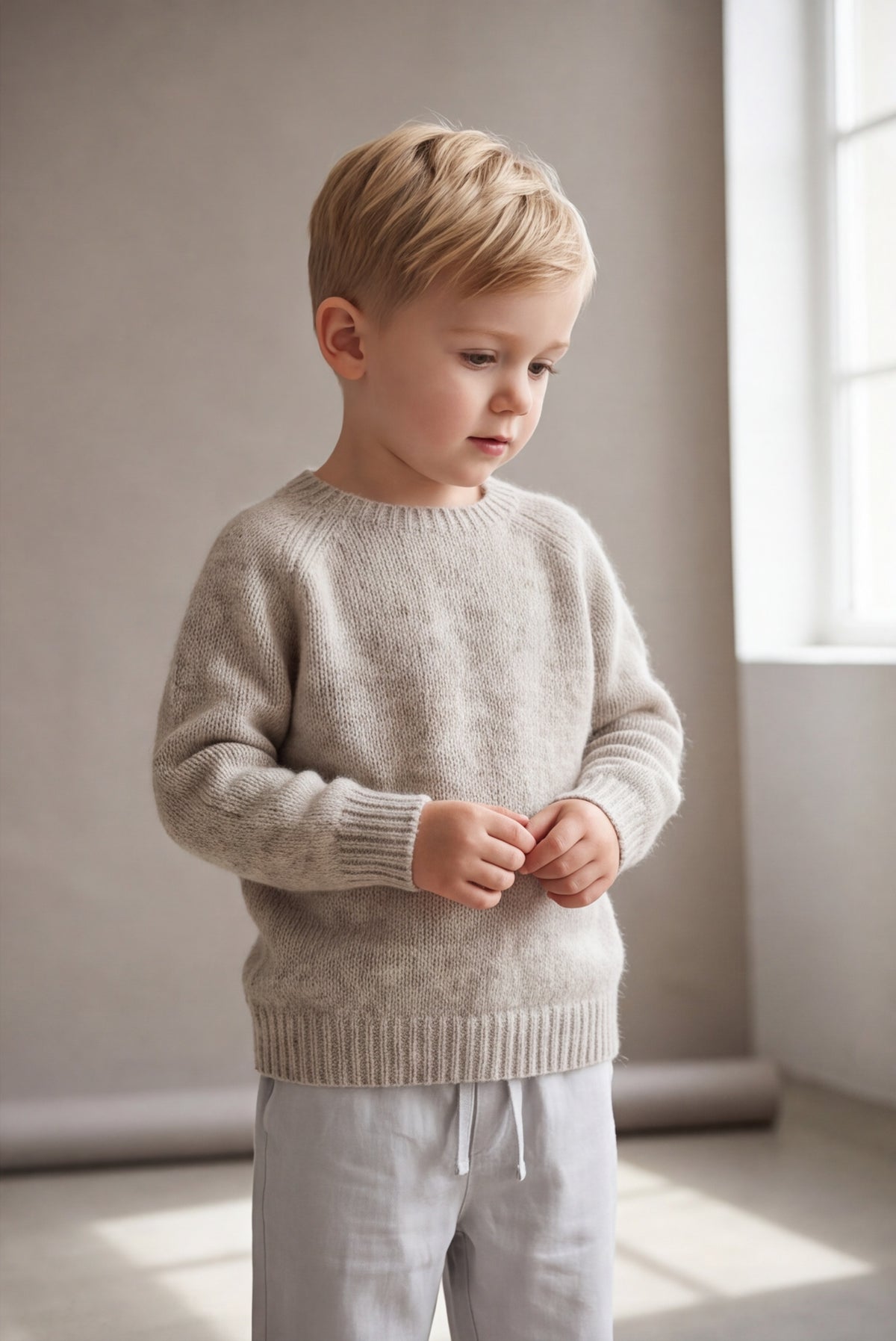 Wool sweater beige